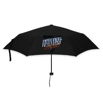 humor love happy awesome fun defensive statement - Regenschirm (klein) - Schwarz - Vorne