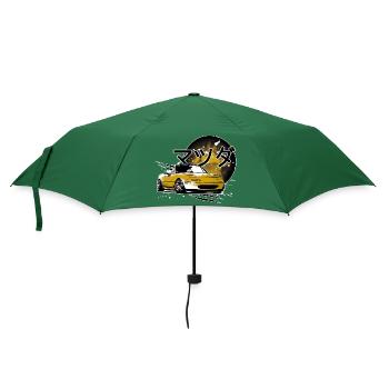 Japanese car Miata Mx5 yellow - Umbrella (small) - bottlegreen - Front
