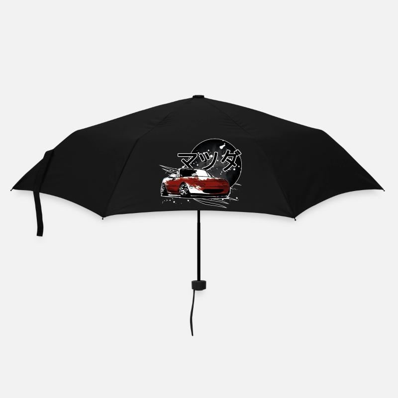 Japanese car Miata Mx5 red - Umbrella (small) - black