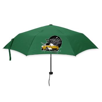 Japanese car Miata Mx5 yellow - Umbrella (small) - bottlegreen - Front