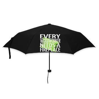 marteau-piqueur présente de fiers t-shirts de crâne de charpentier - Parapluie standard - noir - Devant