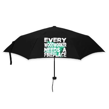 charpentier fille tshirts cadeau d’anniversaire hearbeat - Parapluie standard - noir - Devant