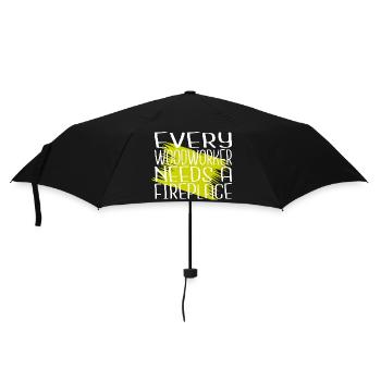 felling carpenter joke hobbyists - Umbrella (small) - black - Front