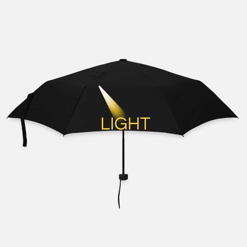 light jaune lumière - Parapluie standard - noir