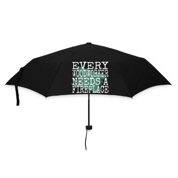 cutter carpenter funny tshirts funny quote - Regenschirm (klein) - Schwarz - Vorne