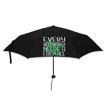 john carpenter tshirts love best - Regenschirm (klein) - Schwarz - Vorne