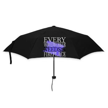 proud carpenter skull tshirts humor lumber tree - Umbrella (small) - black - Front