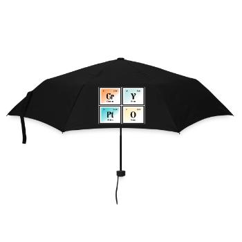 Crypto - Periodensystem der Elemente - Regenschirm (klein) - Schwarz - Vorne