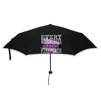 bday meilleur cadeau geek charpentier drôle - Parapluie standard - noir - Devant