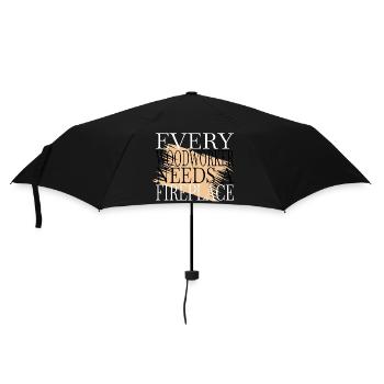 charpentier blagues tshirts charpentier blague bûcheron bûcheron - Parapluie standard - noir - Devant