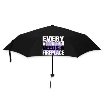 carpentry funny carpenter birthday gift - Umbrella (small) - black - Front