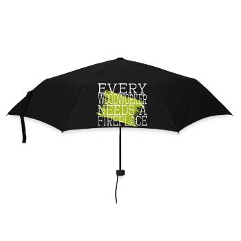 amour charpentier blagues cool bingo salle tshirts - Parapluie standard - noir - Devant