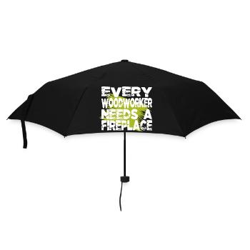 charpentier drôle tshirts ébéniste - Parapluie standard - noir - Devant