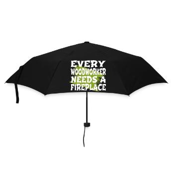 les amateurs hachent l’idée d’anniversaire cadeau forestier - Parapluie standard - noir - Devant