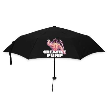 Creatine pump Anime Kreatin Motiv Muskeln Gym - Regenschirm (klein) - Schwarz - Vorne