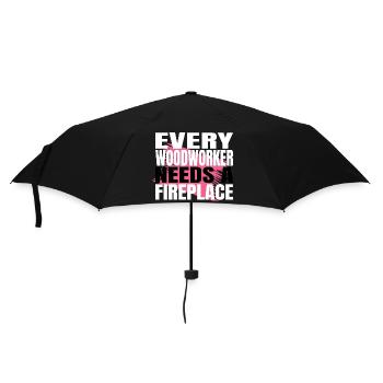 funny craftsmen design carpenter quotes tshirts - Regenschirm (klein) - Schwarz - Vorne