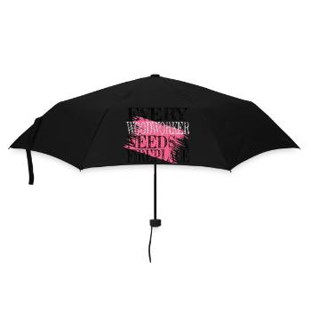 john carpenter bday forester - Regenschirm (klein) - Schwarz - Vorne