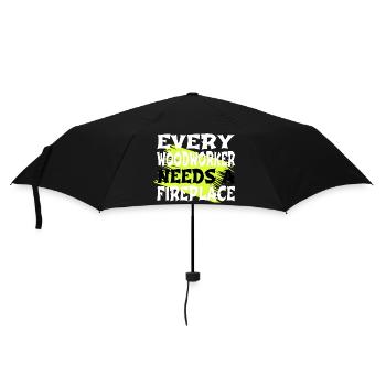 john charpentier tshirts arboriculteurs coupeur de bois bûcheron - Parapluie standard - noir - Devant