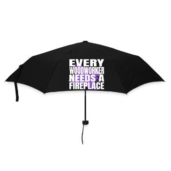 charpentier chemises bébé et tout-petit humour - Parapluie standard - noir - Devant