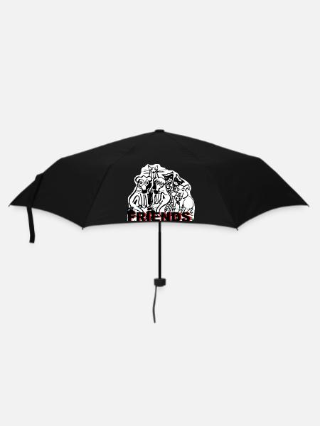 ZoffArt FRIENDS - Regenschirm (klein) - Schwarz