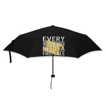 birthday gift birthday present idea felling - Regenschirm (klein) - Schwarz - Vorne