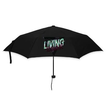 proud carpenter skull tshirts chainsaw forestry - Umbrella (small) - black - Front