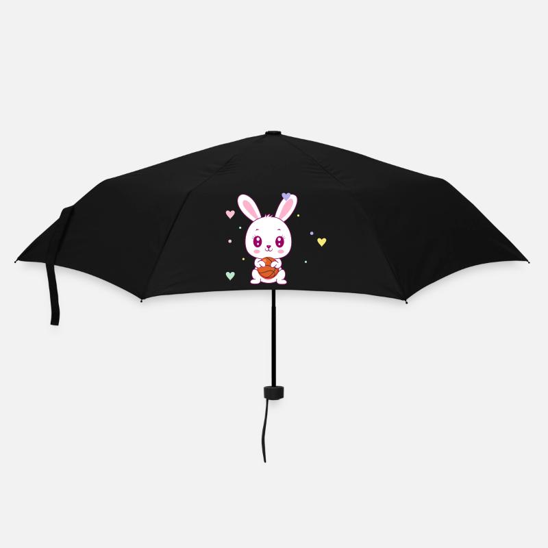 Mignon lapin de basket - Parapluie standard - noir
