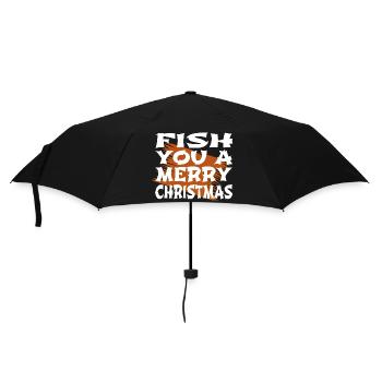achigan pêche queue de fée présent idée humour animal - Parapluie standard - noir - Devant