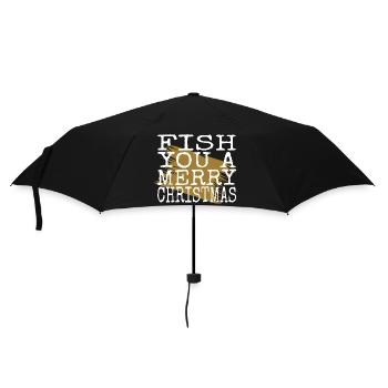 fishing tournaments bass fishing tshirts - Regenschirm (klein) - Schwarz - Vorne