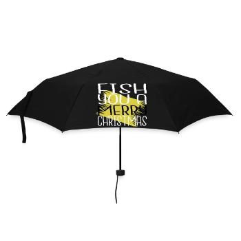 Animation Rod Animals Angling Boat Gift Idea - Umbrella (small) - black - Front