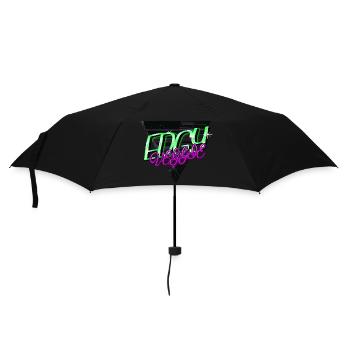 birthday present idea plant based pro vegan - Regenschirm (klein) - Schwarz - Vorne
