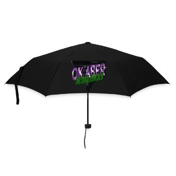 frühaufsteher müdigkeit cool geburtstagsgeschenk - Regenschirm (klein) - Schwarz - Vorne