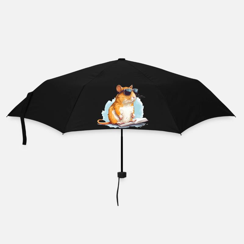 Mel die Rennmaus - Regenschirm (klein) - Schwarz