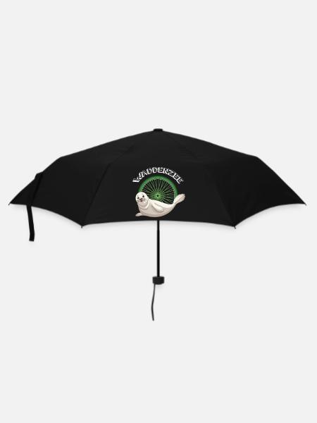 Waddenzee tshirt 2 - Umbrella (small) - black