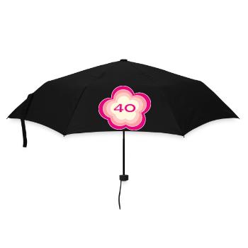 40 YEARS. 40th ANNIVERSARY. BIRTHDAY 40 YEARS. 40 - Umbrella (small) - black - Front