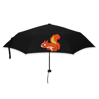 Wildtiere - Regenschirm (klein) - Schwarz - Vorne