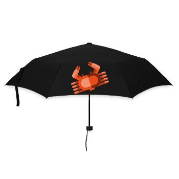 Meerestiere - Regenschirm (klein) - Schwarz - Vorne