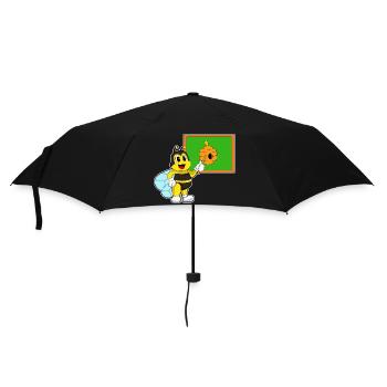 Bee Teacher Pointing Stick School - Umbrella (small) - black - Front