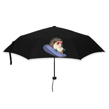 Hedgehog Snowboarder Snowboard - Parapluie standard - noir - Devant