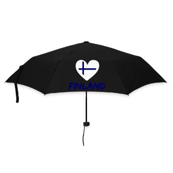 Finlande Coeur 1 - Parapluie standard - noir - Devant