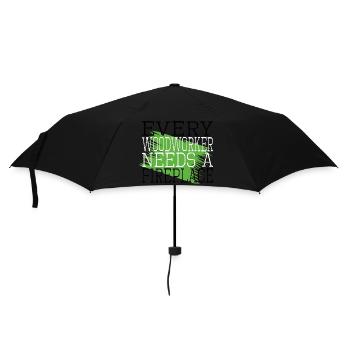 joke apprentice tree aaron carpenter tshirts - Regenschirm (klein) - Schwarz - Vorne