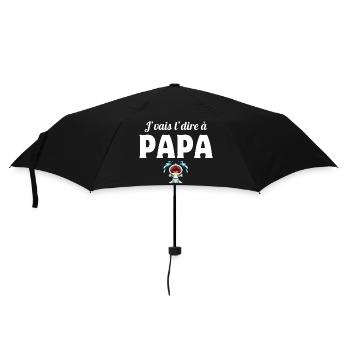 papa, j'aime mon papa, père - Parapluie standard - noir - Devant