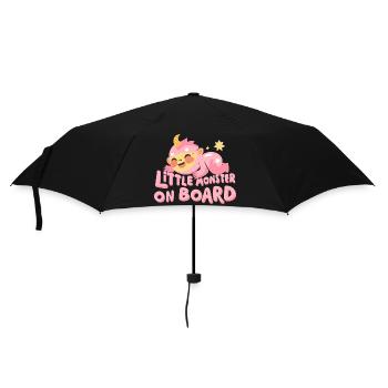 Motif Petit Monstre - Parapluie standard - noir - Devant