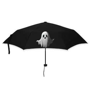 Spukendes Gesicht: Unser geisterhaftes Design - Regenschirm (klein) - Schwarz - Vorne