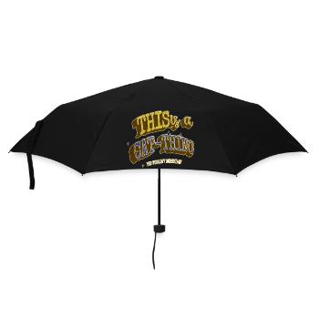 Cadeau de déclaration d’idée animal de compagnie chat humour - Parapluie standard - noir - Devant