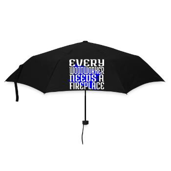Bûcheron Papa Charpentier Citations Tshirts - Parapluie standard - noir - Devant