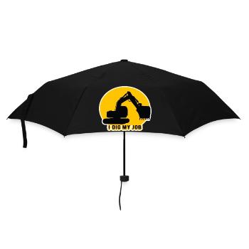 Citation fun conducteur pelleteuse - Parapluie standard - noir - Devant