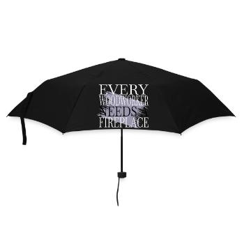 sayings plumber funny craftsmen design - Regenschirm (klein) - Schwarz - Vorne