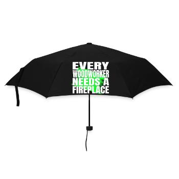 cadeau d’anniversaire bois citation idée cadeau cutter - Parapluie standard - noir - Devant