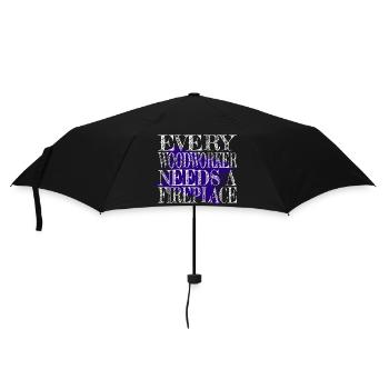 tree feller funny craftsmen design funny sayings - Umbrella (small) - black - Front
